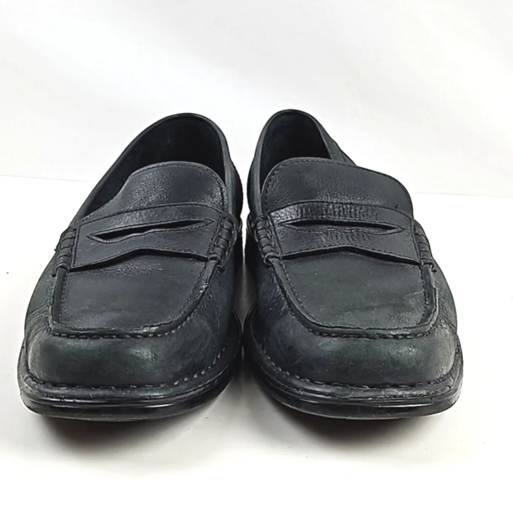 Rockport Adiprene by Adidas Black Leather Slip On Classic Comfort Penny Loafer